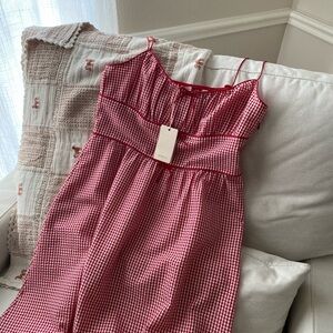 Doen Belline Rouge La Maddalena Gingham dress